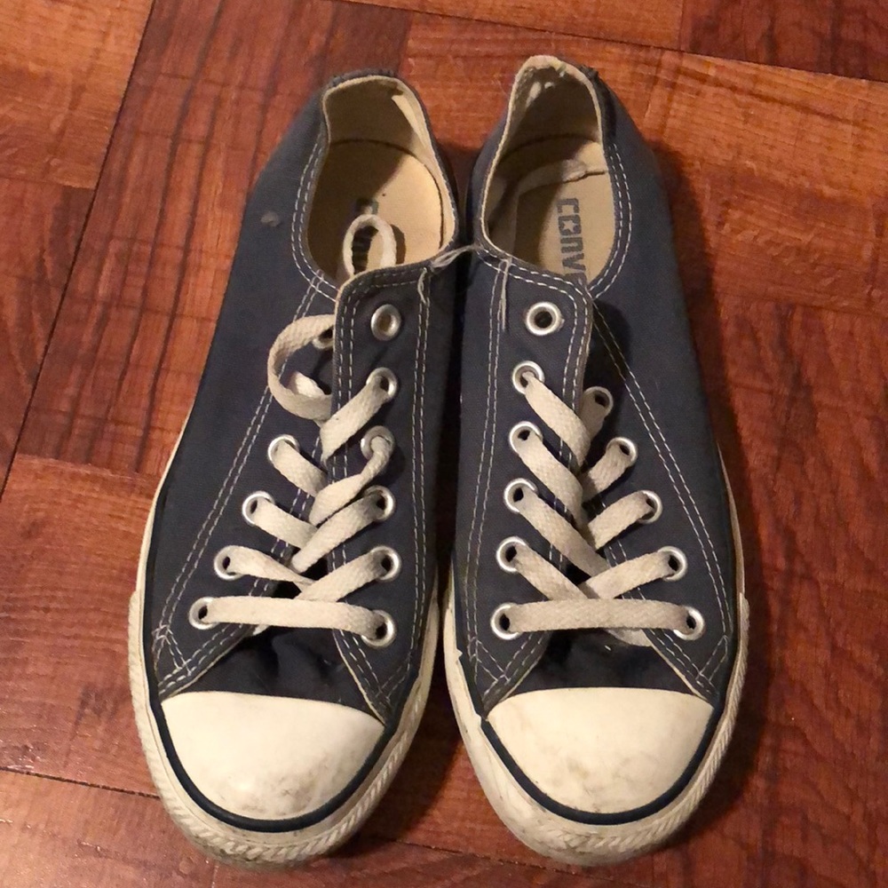 Navy blue color Converse Chuck Taylor low tops